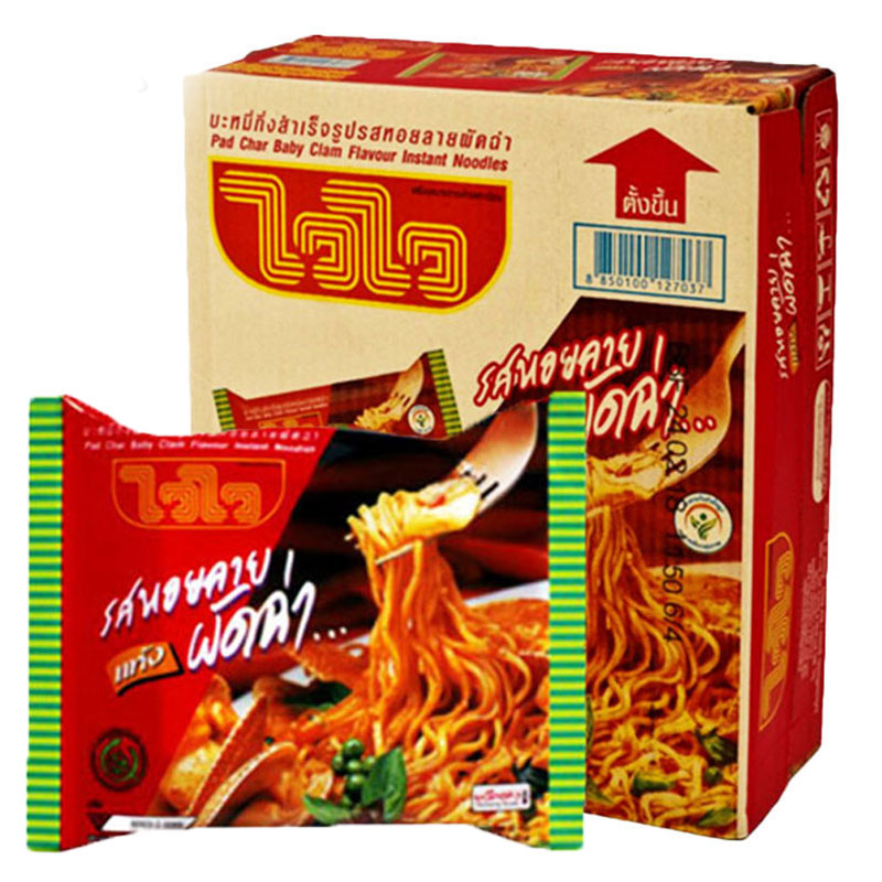 WAI WAI Instant Noodles Pad Char Baby Clam 60 G X 30 Makro PRO