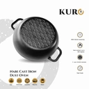 Thumbnail 2 of KURO หม้อเหล็กหล่อ รุ่นนาเบะ ขนาด 11 นิ้ว