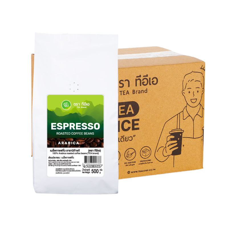 TEA Premium Arabica Coffee Beans (500 g) x 12 Bags