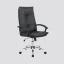 Thumbnail 1 of HomeHuk เก้าอี้สำนักงาน เบาะหนัง PU พนักพิงหลังสูง รองรับสรีระ 65 x 69 x 112-122 ซม. สีดำ