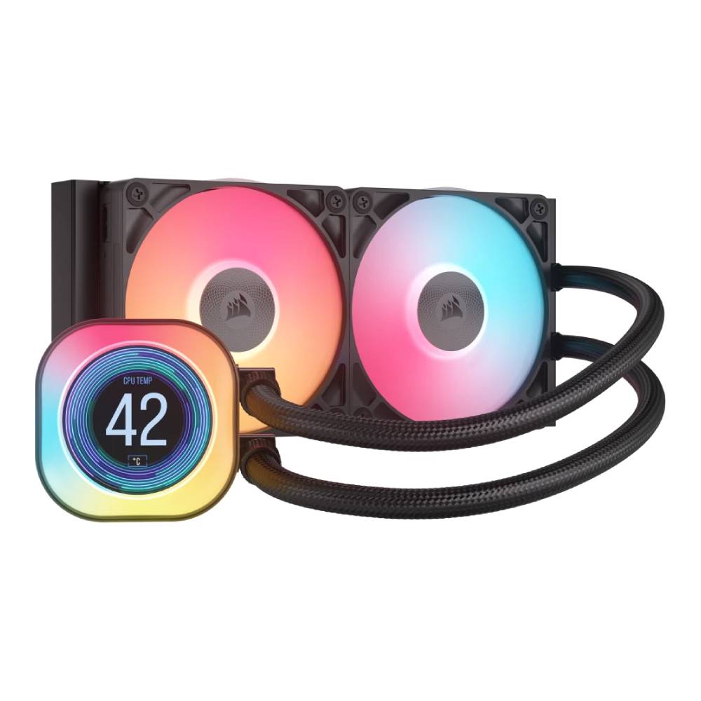 CORSAIR CPU Liquid Cooler iCUE LINK TITAN 240 RX LCD RGB Model CW-9061022-WW Black