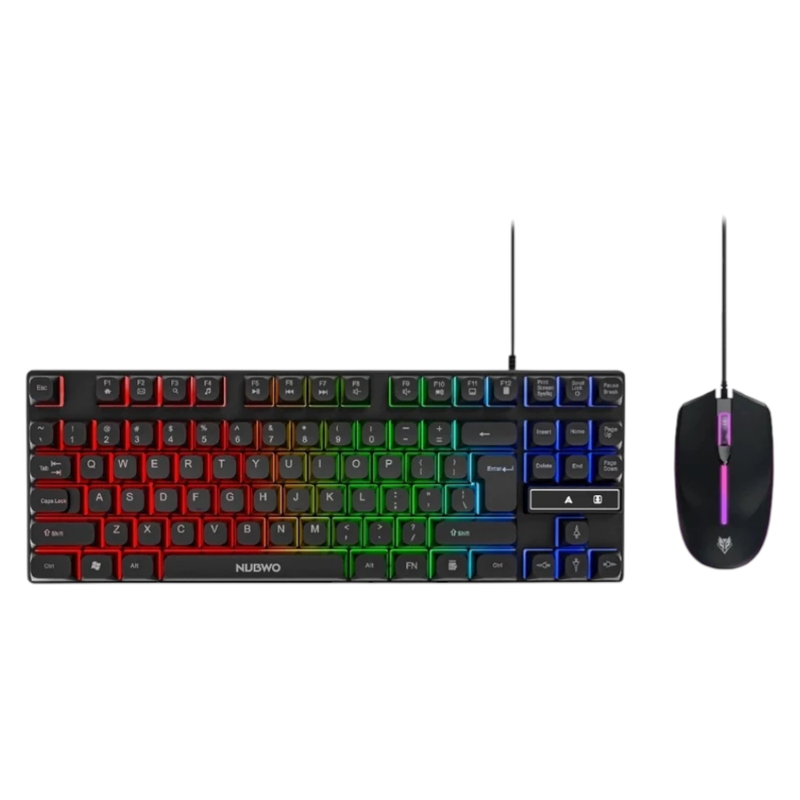 KEYBOARD & MOUSE (คีย์บอร์ดและเมาส์) NUBWO NKM-639 (BLACK)