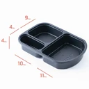 Thumbnail 2 of Matapat กล่องข้าว3หลุม ขนาด 650มล. (ขาว) รุ่นฝาล็อคปิดสนิท กล่องเดลิเวรี่ กล่องอาหารพลาสติก กล่องข้าวเวฟได้ (25ชุดพร้อมฝา) L-32