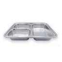 Thumbnail 4 of Empress World ถาดหลุมสแตนเลส 3 ช่อง รุ่น B ฝาปิดพลาสติก x 6