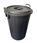 Thumbnail 3 of ถังน้ำหูเหล็กสีดำ 20 แกลลอน (66ลิตร) เกรดบี เหนียวทนทานมีฝาปิด ขนาด 46.5x46.5x64.5 ซม.