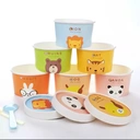 Thumbnail 2 of BIOPACK ถ้วยไอศครีม 4 oz พร้อมฝา (กระต่าย) ถ้วยไอติม ถ้วยไอศครีมกระดาษ ลายการตูน [[25 ชุด]]