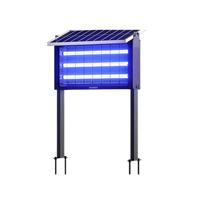 Homemi เครื่องช็อตยุงไฟฟ้าโซลาร์เซลล์ Solar Mosquito Trap ทํางานไร้สายชาร์จแบตด้วยแสงอาทิตย์ ครอบคลุมพื้นที่ 50-300 ตร.ม. Pro (084)