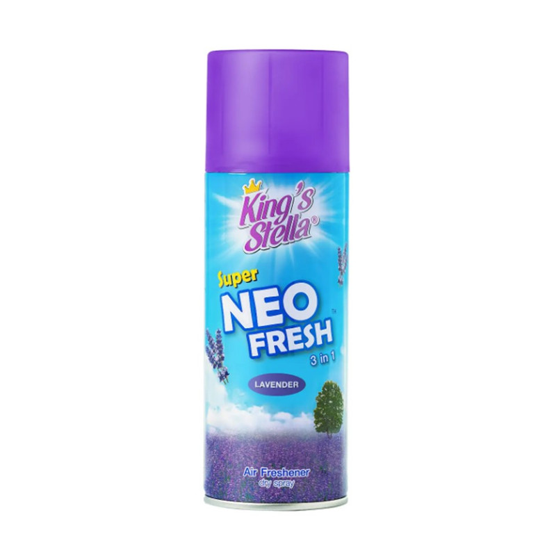 King’s Stella Super Neo Fresh น้ําหอมปรับอากาศชนิดแห้ง คิงส์สเตลล่าซุปเปอร์นีโอเฟรช 300 ml. Lavender