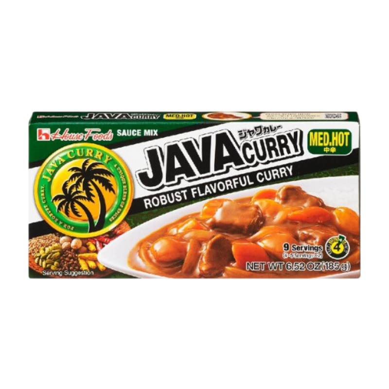 เฮ้าส์ จาวาเคอร์รี มีเดียม แกงกะหรี่เผ็ดกลาง 185 กรัม House Java Curry Medium Hot 185 g.