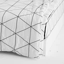 Thumbnail 2 of LOTUS ผ้าปูที่นอน รุ่น Black & White-LI-BW 01W ขนาด 6 ฟุต 5 ชิ้น