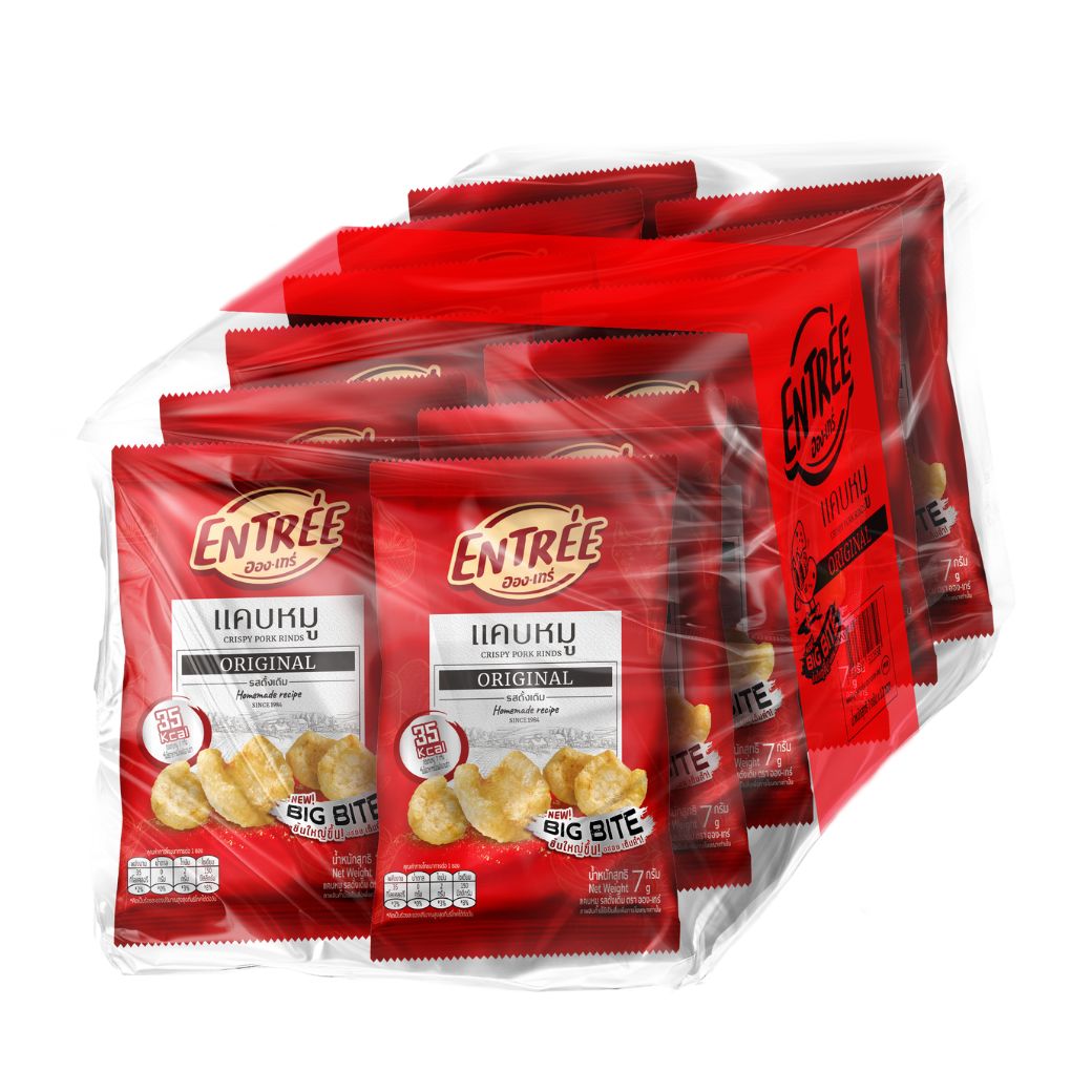 ENTRÉE Crispy Pork Rind Original Flavoured 7 g x 12