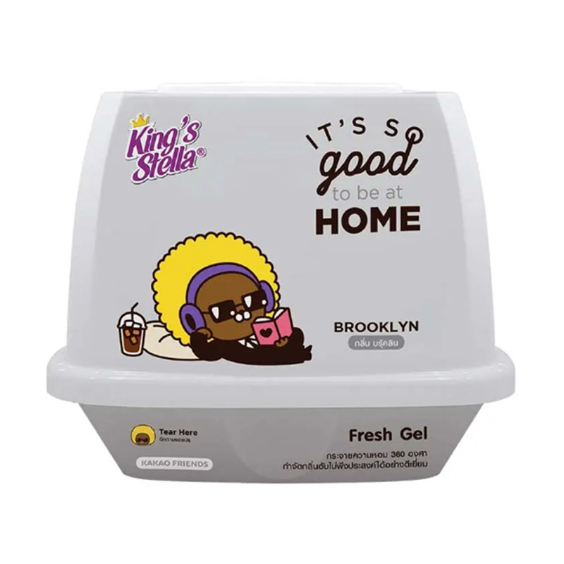 King's Stella (คิงส์สเตลล่า) x KAKAO FRIENDS Fresh Gel เจลน้ําหอมปรับอากาศ เนื้อเจลจากธรรมชาติ หอมนานกว่า 30 วัน 180g Brooklyn