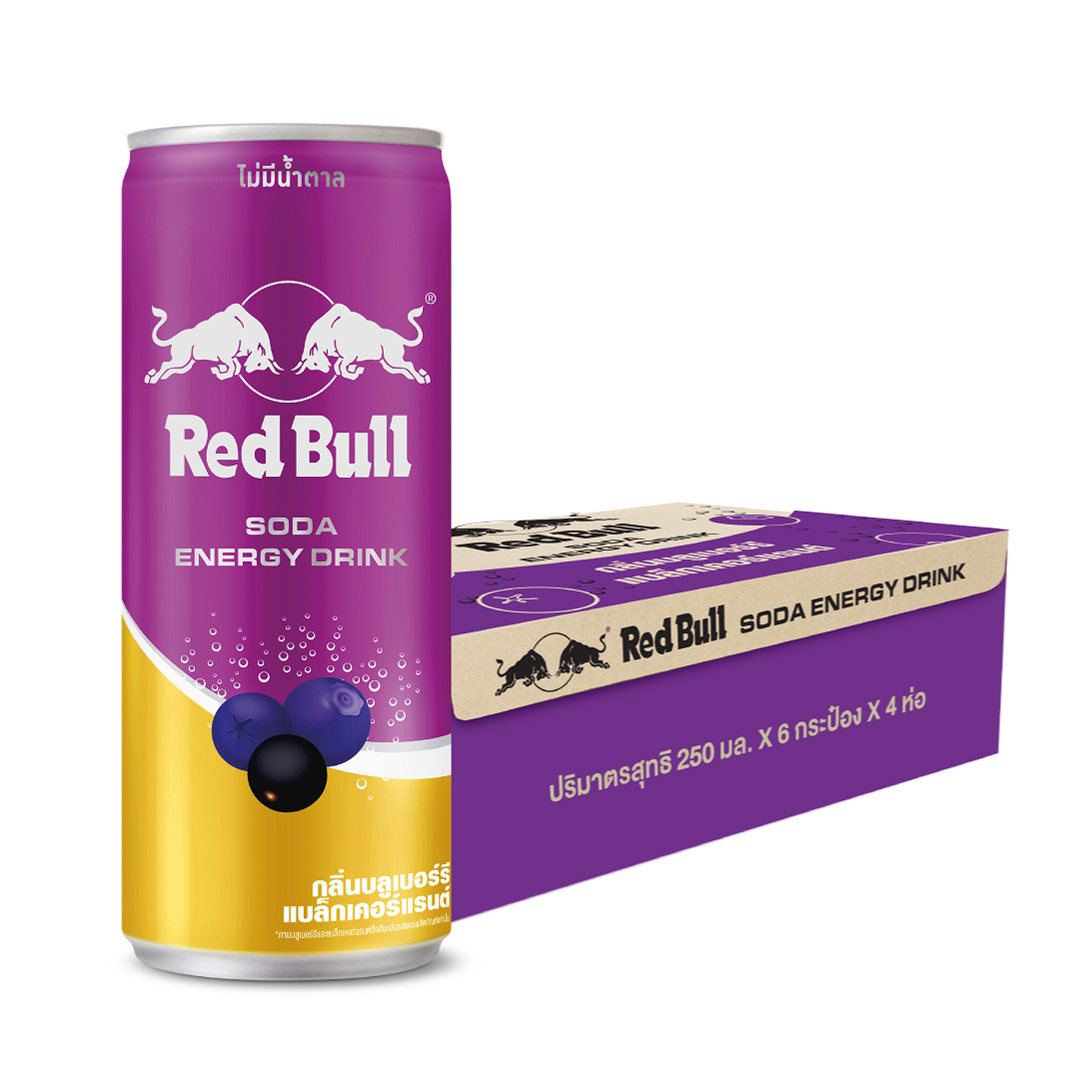 RED BULL Energy Soda Blueberry Blackcurrant 250 ml x 24