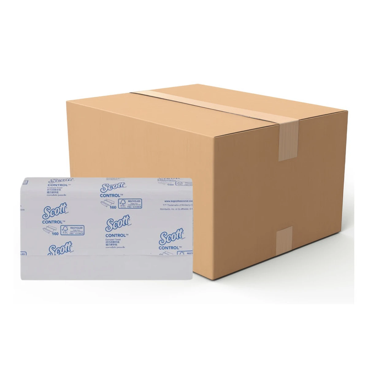 SCOTT Control Hand Towels Compact Towels 20.0 x 28.7 cm 160 Sheets x 22