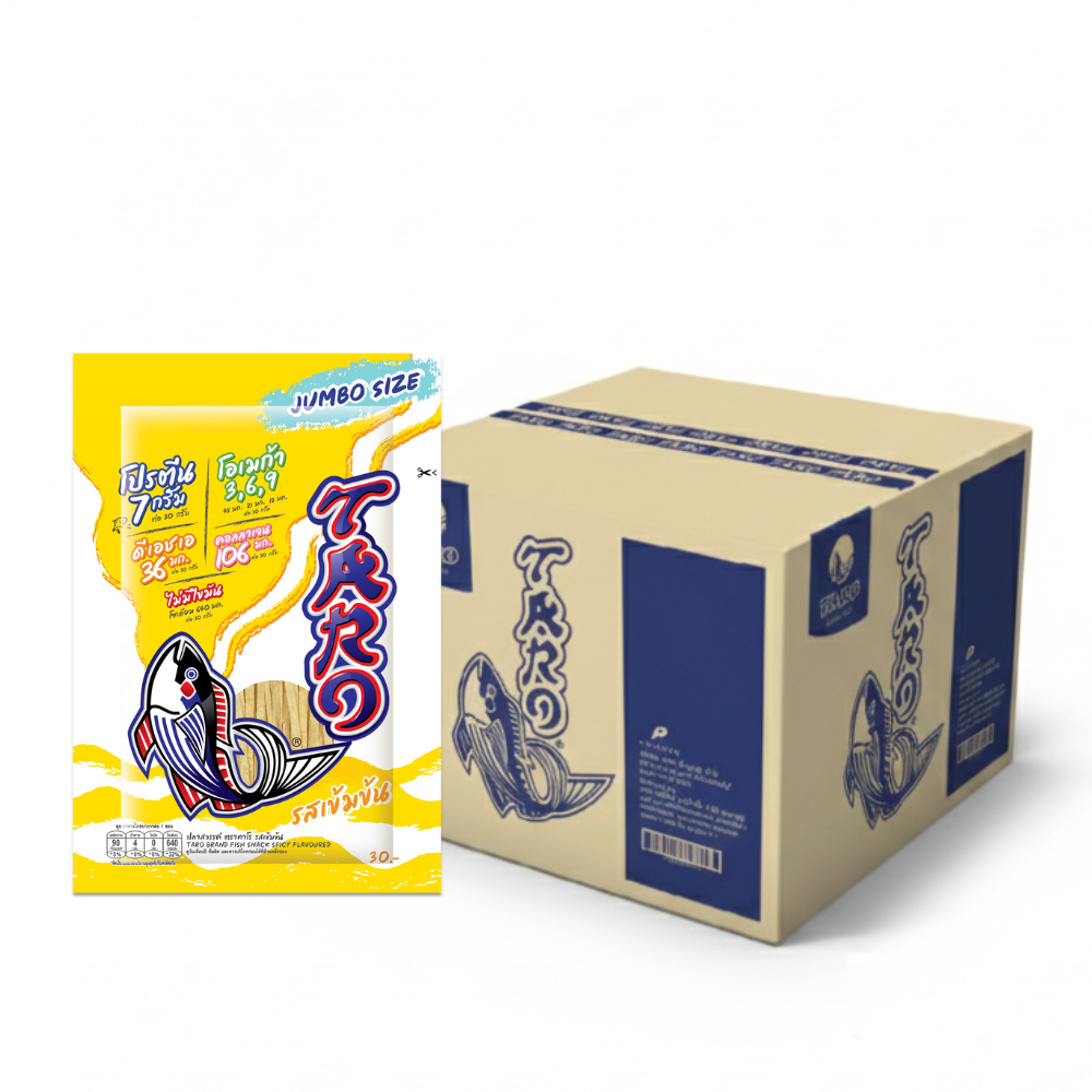TARO FISH SNACK SPICY FLAVOURED 30G. X24