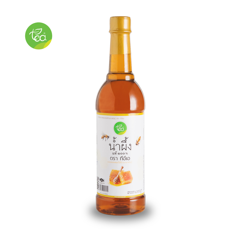 ทีอีเอ น้ำผึ้งเกสรดอกไม้ป่า น้ำผึ้งแท้ Honey Syrup 1,000 กรัม