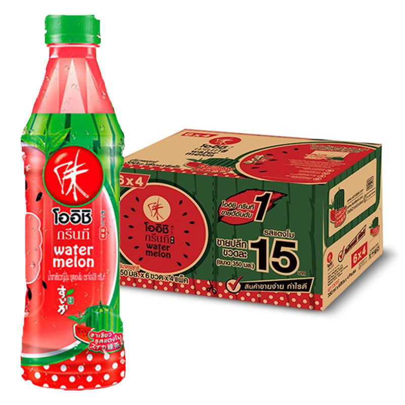 OISHI Green Tea Drink Watermelon 350 ml x 24 Makro PRO