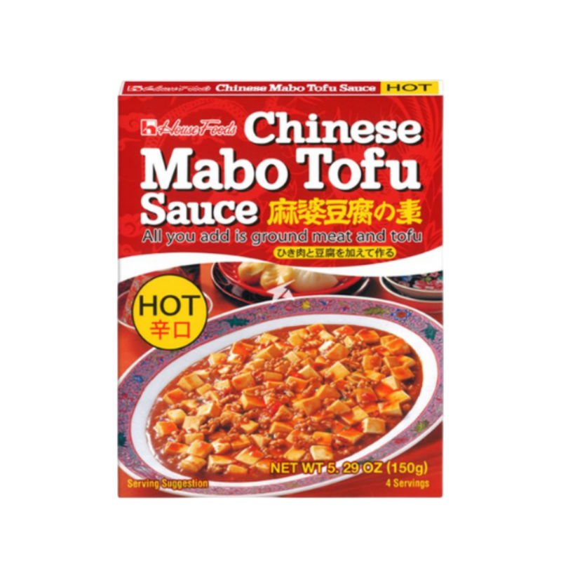 เฮ้าส์ มาโบ โตฟุ นิคุนาชิ ฮอต (ซอสผัดเต้าหู้ชนิดเผ็ด) House Mabo Tofu Nikunashi Hot 150 g.