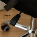 Thumbnail 3 of HomeHuk เก้าอี้สำนักงาน พนักพิงกลางหลัง ผ้าตาข่าย รับสรีระ 55 x 52 x 89-101 ซม. สีดำ