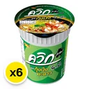 Thumbnail 2 of QUICK Instant Cup Noodles Streamed Shrimp with Lime Flavor 55 g x 6