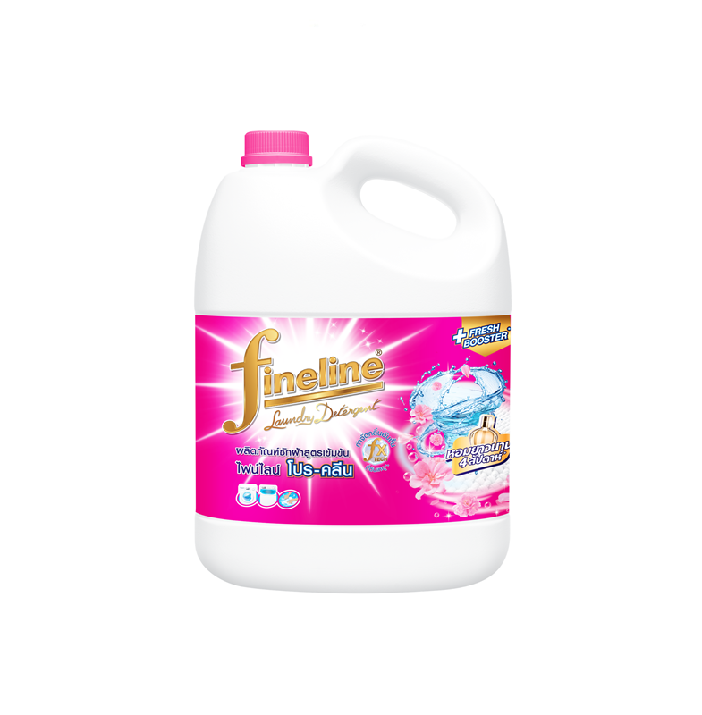 Fineline Liquid Detergent Concentrate Pro Clean Gallon 2800ml.,Pink