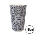 Thumbnail 3 of ARO Printed Paper Cup 16 oz Assorted Print x 50