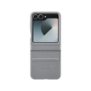 Thumbnail 3 of Case SAMSUNG GALAXY Z Flip6 Flap Vegan Leather Gray