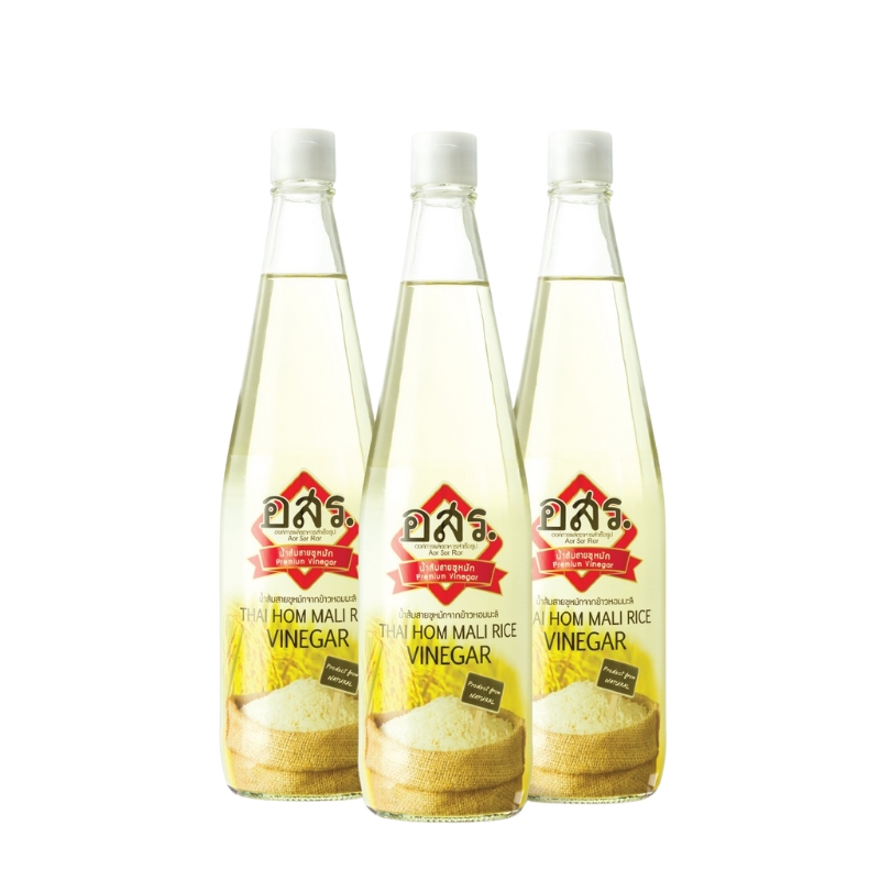 [3 bottles] ASR. Thai Hom Mali Rice Vinegar, 4.2%, Keto, 700 ml