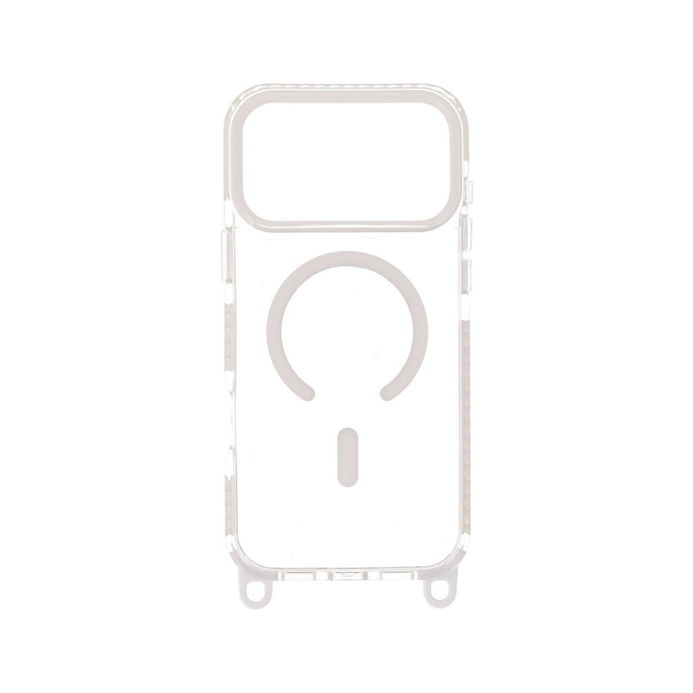 BLUE BOX Casing for iPhone 17 Pro Max LanyardFlex Clear white