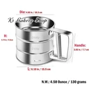 Thumbnail 1 of Ks Bakery ที่ร่อนแป้งมือบีบสแตนเลสอย่างดี