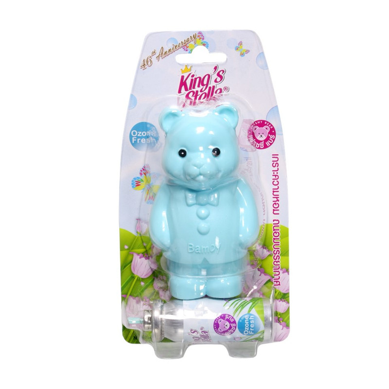 King’s Stella (คิงส์สเตลล่า) Freshy Bear คิงส์สเตลล่า เฟรชชี่ แบร์ น้ําหอม น้ําหอมปรับอากาศ ติดห้องน้ํา 15 ml Ozone Fresh,ตัวหมี+รีฟิว