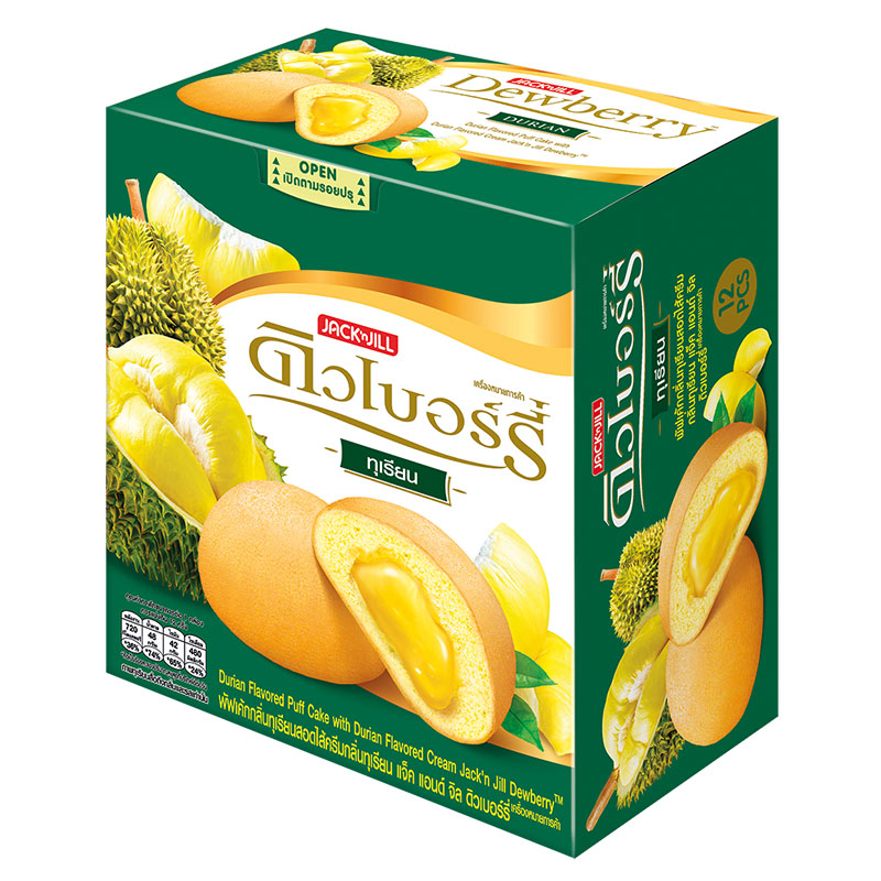 DEWBERRY Puff Durian Cake 15 g 12 pcs | Makro PRO