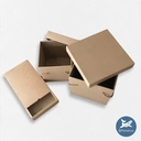 Thumbnail 2 of กล่องของขวัญกระดาษคราฟท์หนาอย่างดี กล่องฝาครอบ กล่องใส่สินค้า กล่องสไลด์ กล่องขนม (Craft Paper Gift Boxes) M (20x20x20 cm) x 5 กล่อง