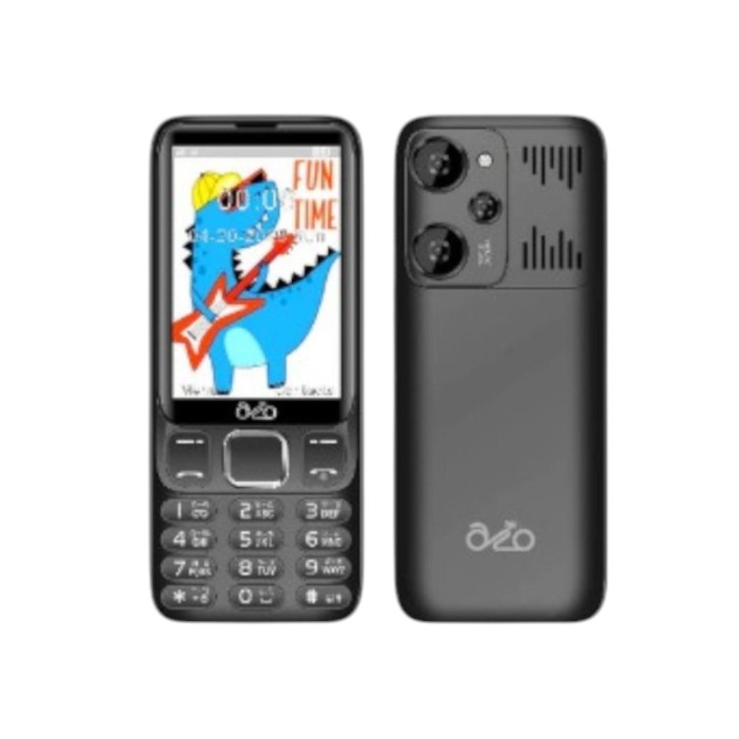inovo โทรศัพท์ปุ่มกด A11 Dino ระบบ Dual SIM (2 ซิม) จอกว้าง 3.9 นิ้ว รองรับ 3G/4G พร้อมประกันศูนย์ 1 ปี Black