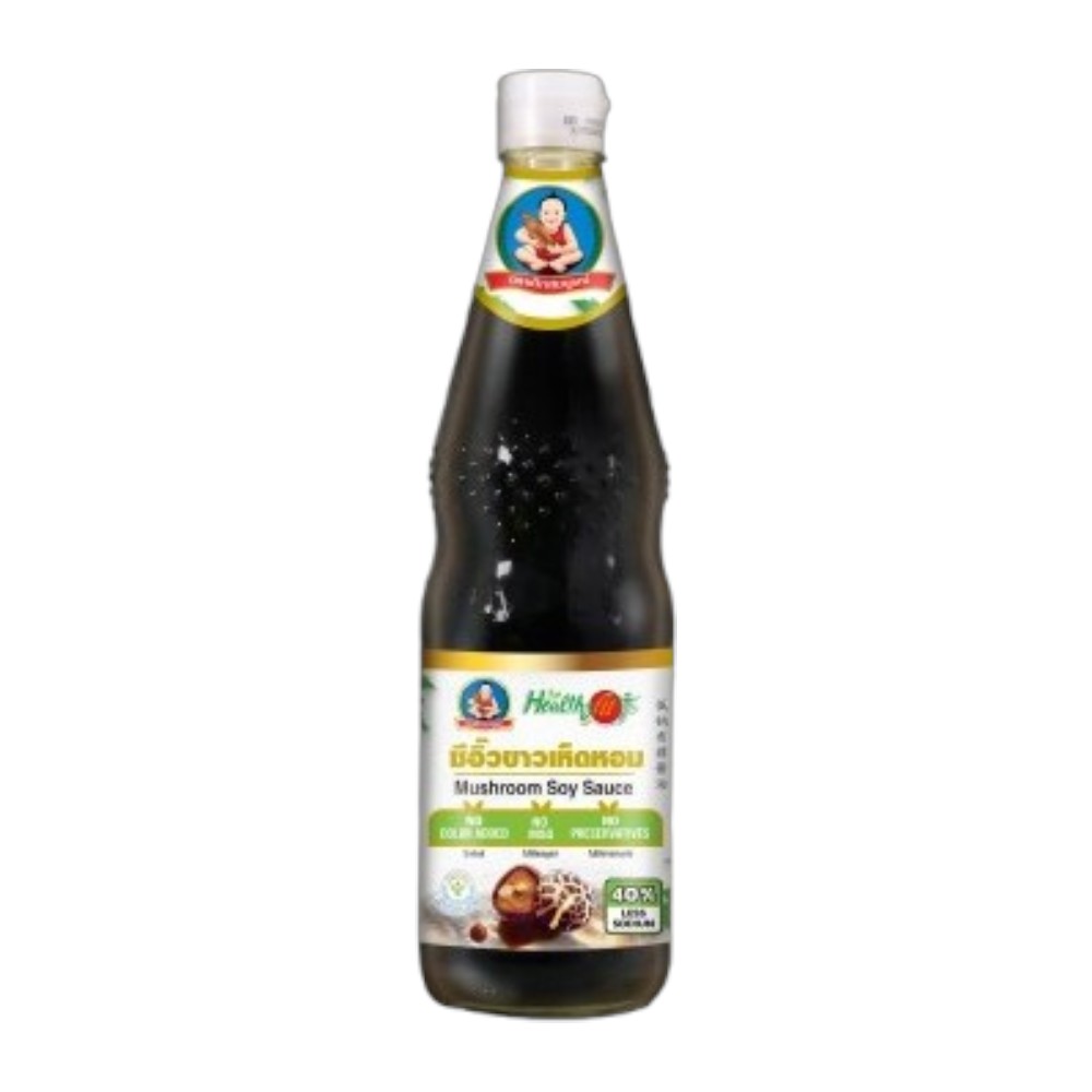 DEKSOMBOON Mushroom Soy Sauce Less Sodium - Healthy Fit 700 ml