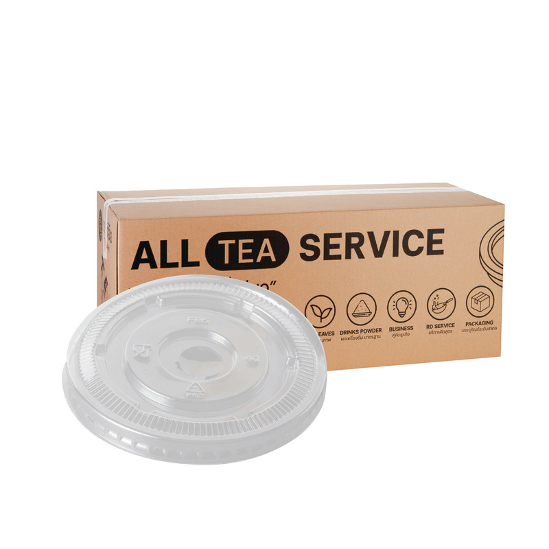 [95mm] Plastic Cup Flat Lids 95 mm (100 pcs/pack) x 5 Packs