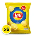 Thumbnail 2 of เลย์ ร็อค มันฝรั่งแท้ทอดกรอบแผ่นหยัก รสมันฝรั่งแท้ 25 ก. x 6