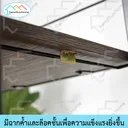 Thumbnail 2 of SandSukHome ชั้นวางของ 4ชั้น พับได้ รุ่นSR4 ขาสีดำ แผ่นไม้สีโอ๊ค