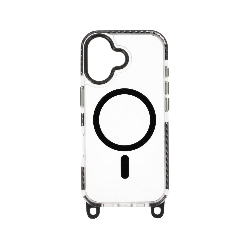 BLUE BOX Case iPhone 17 LanyardFlex Clear Black