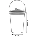 Thumbnail 4 of Panda Outlet แก้ว Big Cup 30 oz. + ฝาเรียบ + หู (คัลเลอร์ฟูล) สีเหลือง,เจาะรู (แพ็ค 20 ชิ้น)