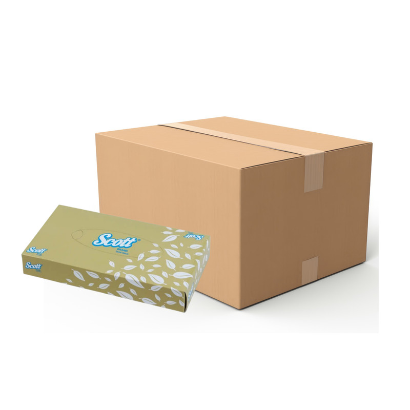 SCOTT Facial Tissue 2 Ply 20.6 x 21.1 cm 60 Sheets x 48