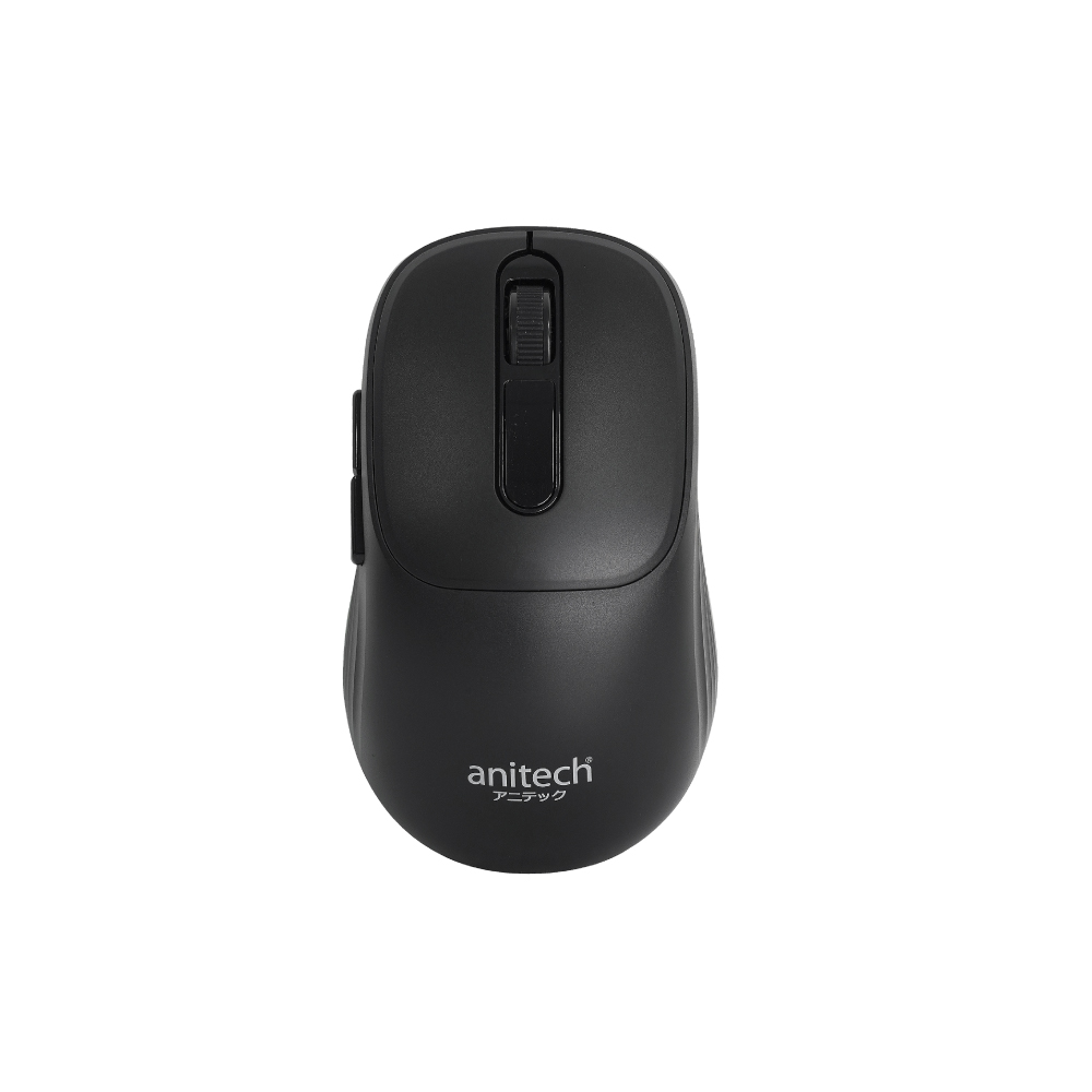 เมาส์ไร้สาย 2ระบบ 2.4G + บูลธูท รุ่น W242-BK คลิกเงียบ DPI: 800-1200(ค่าเริ่มต้น)