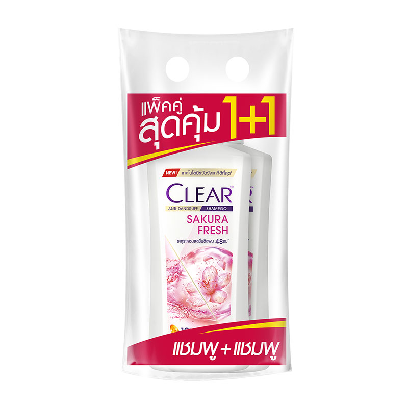 CLEAR Shampoo Sakura Fresh 370 ml x 1+1
