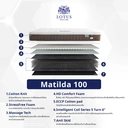 Thumbnail 4 of LOTUS ที่นอน รุ่น MATILDA 100 ขนาด 6 ฟุต แถมฟรีหมอนหนุน 2 ใบ