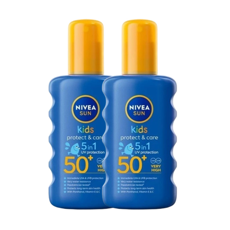 Nivea Sun Kids Protect & Care 5in1 UV Protection SPF 50+ 200 ml x 2