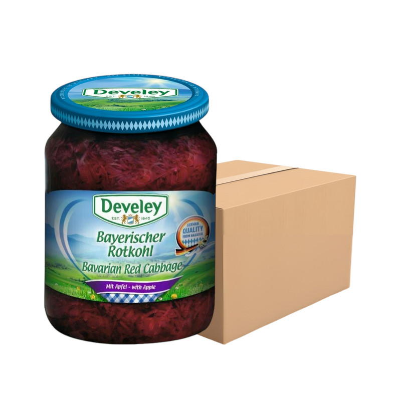 Develey (ดิวีเลย์) Red Cabbage (กะหล่ําปลีแดงดอง) ขนาด 680 กรัม แพ็ค 12 ขวด