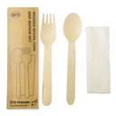 Thumbnail 3 of เอโร่ ชุดช้อนส้อมไม้พร้อมกระดาษ x 25 ชุด