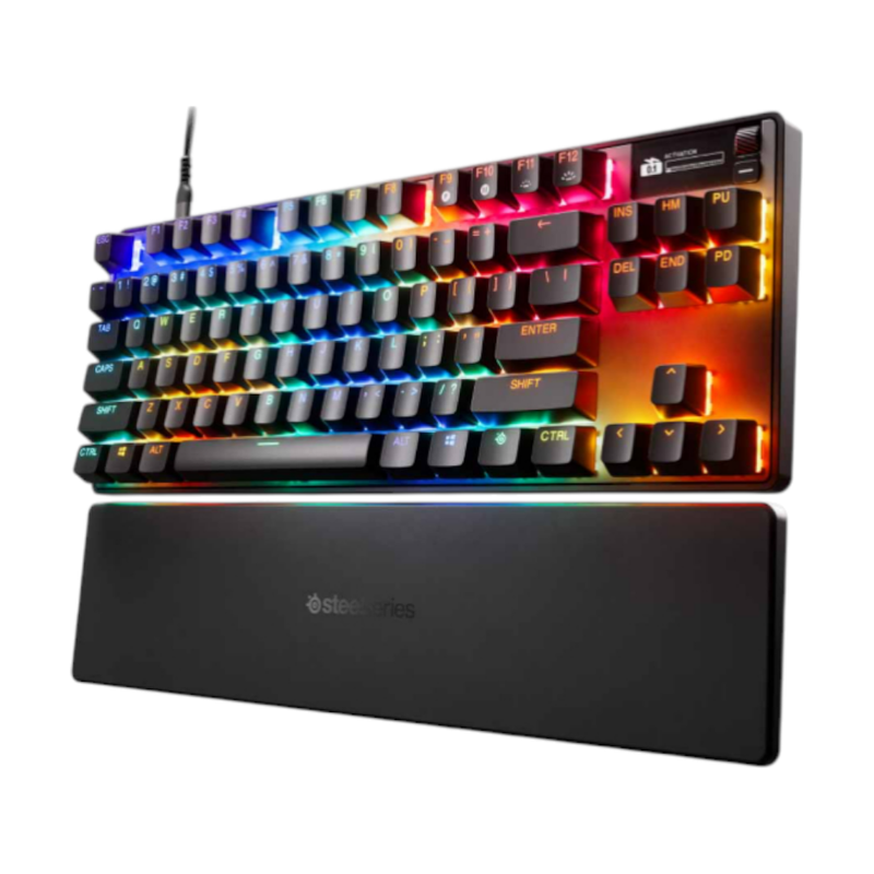 KEYBOARD (คีย์บอร์ด) STEELSERIES APEX PRO TKL GEN 3 (BLACK) (OMNIPOINT 3.0 SWITCH RGB EN) ไร้สาย
