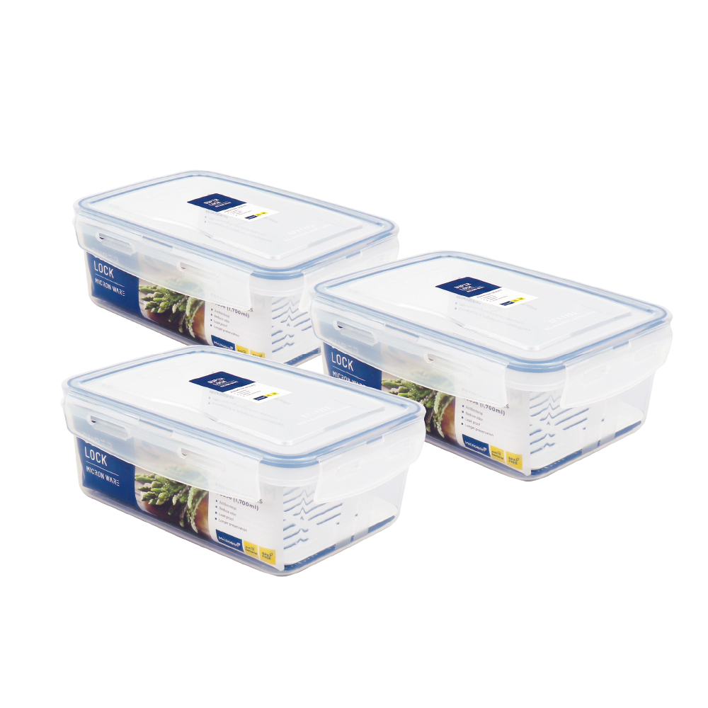 Super Lock Food Storage Container 6817 5,500ml Pack of 3