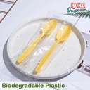 Thumbnail 1 of ช้อนพลาสติก ซิลถุงทุกชิ้น สีเหลือง (กล่อง 1,000 ชิ้น) ช้อนสีพาสเทล ช้อนน่ารัก พลาสติกย่อยสลาย ช้อนพลาสติกยาว ช้อนใช้แล้วทิ้ง ยาว 7 นิ้ว